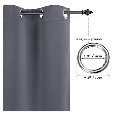 Polyester Blackout Curtain Panel Set Of 2, 29"x36"