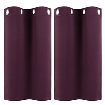 Polyester Blackout Curtain Panel Set Of 2, 29"x36"