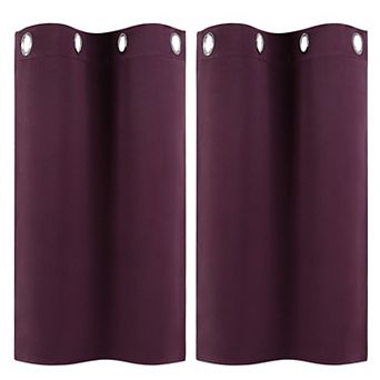 Polyester Blackout Curtain Panel Set Of 2, 29"x36"