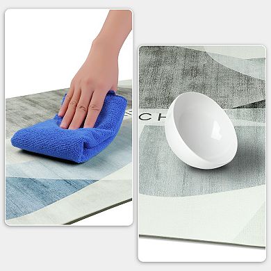 Kitchen Mats For Floor, Boho Geometry Kitchen Rugs, Boho Kitchen Decor 18" X 36" 2pcs