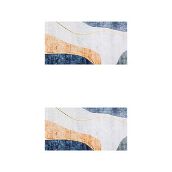 Kitchen Mats For Floor, Boho Geometry Kitchen Rugs, Boho Kitchen Decor 18" X 36" 2 pc