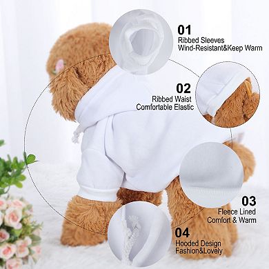 Dog Sweatshirt Hooded Pet Spring/fall/winter Clothes Warm Coat