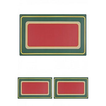 Kitchen Rugs And Kitchen Mats Non Skid, Machine Washable Standing Mats 18" X 32" 3 pc