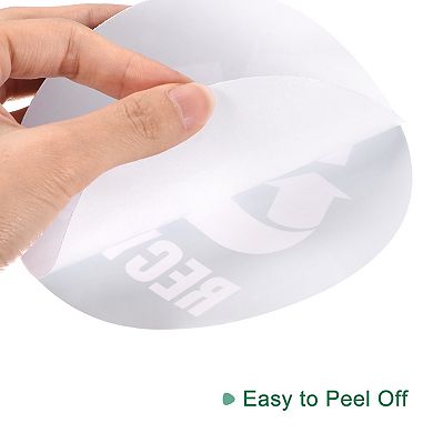 Recycle Sticker Trash Can Bin Labels 5" Recycling Vinyl For Home Kitchen, Green And Black, 8 Pack