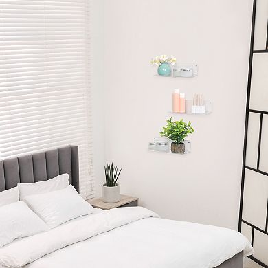 Acrylic Floating Shelves For Wall For Room Kitchen Wall Display Shelf