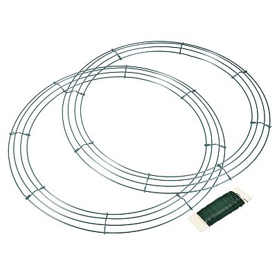 Metal wire wreath frames shop