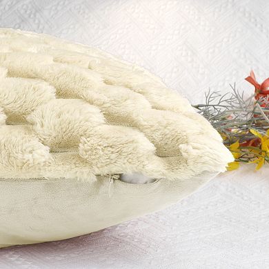 Soft Decorative Throw Pillow Covers Plush Cushion Pillowcase For Sofa 16" X 16", 20" X 20"