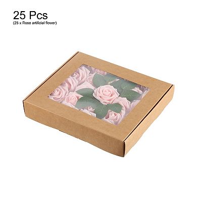 Artificial Rose Flower Heads, Mini Faux Flowers For Diy Craft Wedding