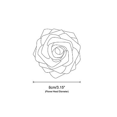 Artificial Rose Flower Heads, Mini Faux Flowers For Diy Craft Wedding