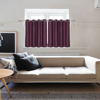 Polyester Blackout Curtain Panel Set Of 2, 52"x36"