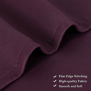 Polyester Blackout Curtain Panel Set Of 2, 52"x36"