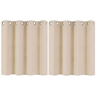 Polyester Blackout Curtain Panel Set Of 2, 52"x36"