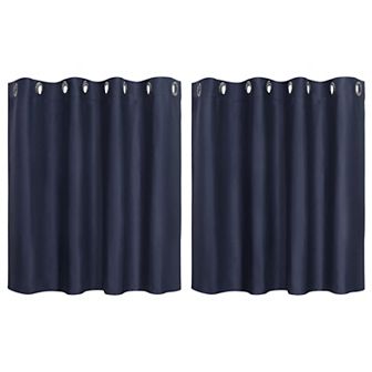 Polyester Blackout Curtain Panel Set Of 2, 52"x36"