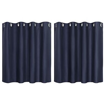 Polyester Blackout Curtain Panel Set Of 2, 52"x36"