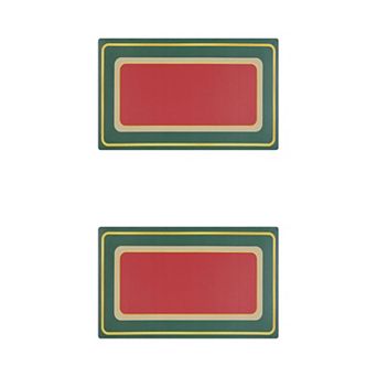 Kitchen Rugs And Kitchen Mats, Machine Washable Standing Mats 18" X 32" 2 pc