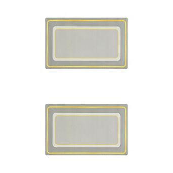 Kitchen Rugs And Kitchen Mats, Machine Washable Standing Mats 18" X 32" 2 pc