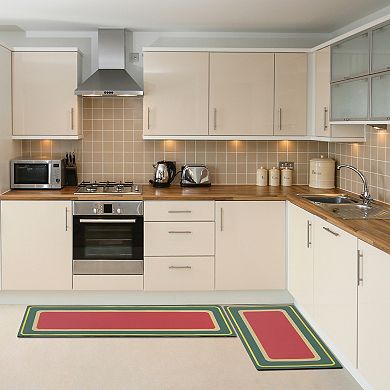 Kitchen Rugs And Kitchen Mats Non Skid, Machine Washable Standing Mats 18" X 48" 3pcs