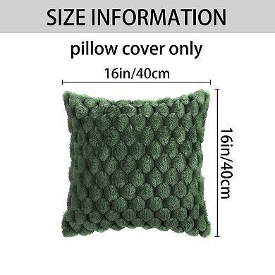 Soft Decorative Throw Pillow Covers Plush Cushion Pillowcase For Sofa