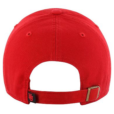 Men's '47 Scarlet Nebraska Huskers Vault Clean Up Adjustable Hat