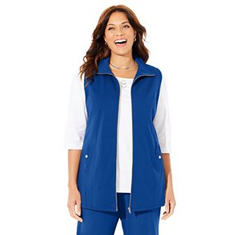Catherines Women's Plus Size Suprema Studio Zip Front Vest