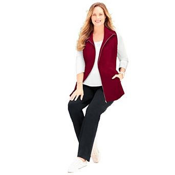 Catherines Women's Plus Size Suprema Studio Zip Front Vest