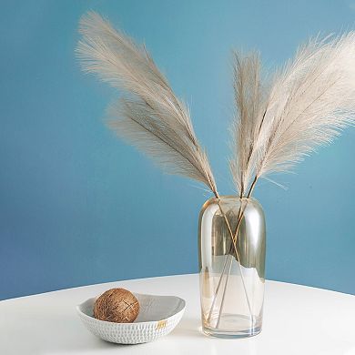 Faux Pampas Grass Small Fake Fluffy Pampas Grass Artificial Vase Filler For Home Office Vase