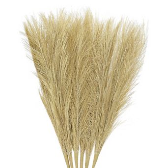 Faux Pampas Grass Small Fake Fluffy Pampas Grass Artificial Vase Filler For Home Office Vase