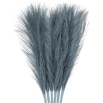 Faux Pampas Grass Small Fake Fluffy Pampas Grass Artificial Vase Filler For Home Office Vase