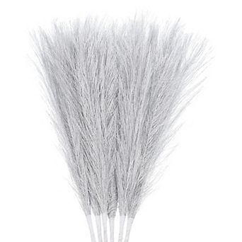Faux Pampas Grass Small Fake Fluffy Pampas Grass Artificial Vase Filler For Home Office Vase