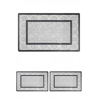 Machine Washable Kitchen Rug, Non-slip Kitchen Runner Rugs Floor Mats 18" X 30" 3 pc