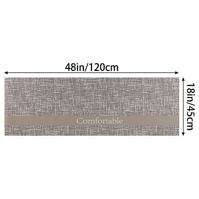 Letter Pattern Kitchen Mat Kitchen Rug Standing Mats For Office, Sink, Laundry 18" X 48" 3pcs