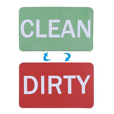 Dirty Clean Dishwasher Magnet, Dish Washer Kitchen Clean Dirty Sign Magnet, Red, Green