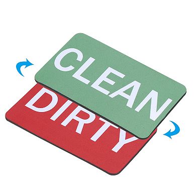 Dirty Clean Dishwasher Magnet, Dish Washer Kitchen Clean Dirty Sign Magnet, Red, Green