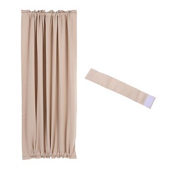 Blackout Door Curtain, 54"W x 72"L French Window Door Curtain 1 Panel