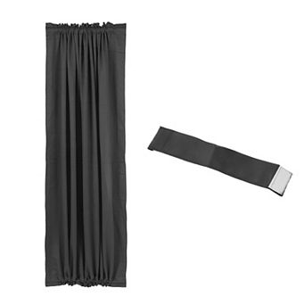 Blackout Door Curtain, 54"W x 72"L French Window Door Curtain 1 Panel