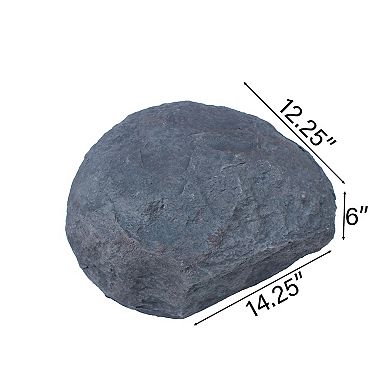 Outdoor Artificial Lightweight Cobble Rock Decor, Covers Up Landscape Utilities