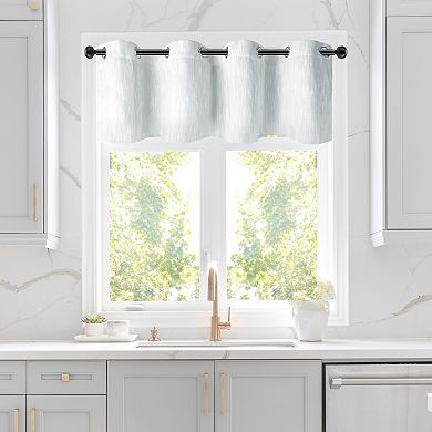 2 Panels Kitchen Linen Look Blackout Curtains 52"x18"