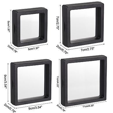 Floating Frame Display Holder Stand 3d Display Box For Ring Necklace Earring