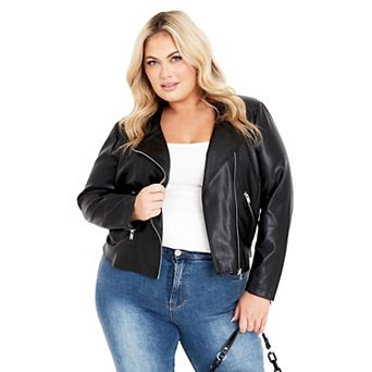 Avenue Women's Plus Size Kara Biker Jacket