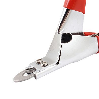 Red Plastic Handle Pet Dog Doggy Shear Grooming Trimmer Nail Clippers