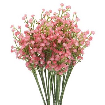 Baby's Breath Artificial Flowers 3 Branches 8 pc Real Touch For Wedding Party Home Decoration