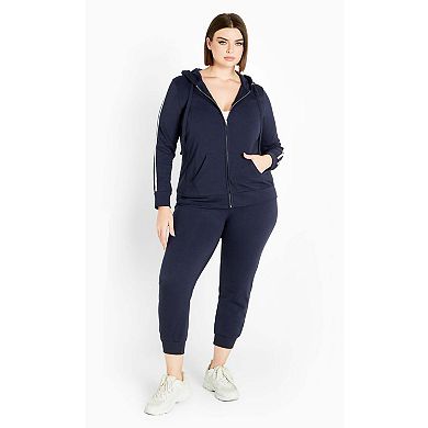 Avenue Women's Plus Size Double Stripe Jacket