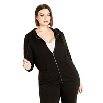 Avenue Women's Plus Size Double Stripe Jacket