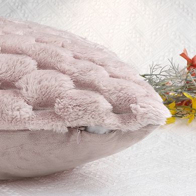 Soft Decorative Throw Pillow Covers Plush Cushion Pillowcase For Sofa 18" X 18"