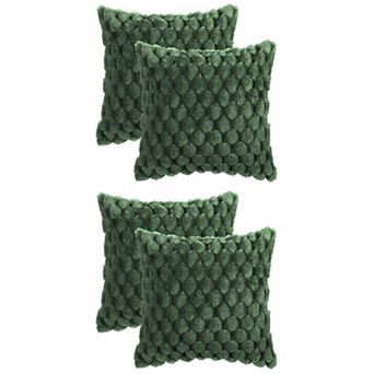 Soft Decorative Throw Pillow Covers Plush Cushion Pillowcase For Sofa 18" X 18"