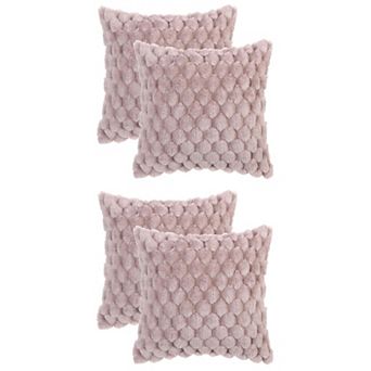 Soft Decorative Throw Pillow Covers Plush Cushion Pillowcase For Sofa 18" X 18"