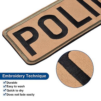 Police Patch With Hook And Loop For Police Vest Clothes Backpacks Hats