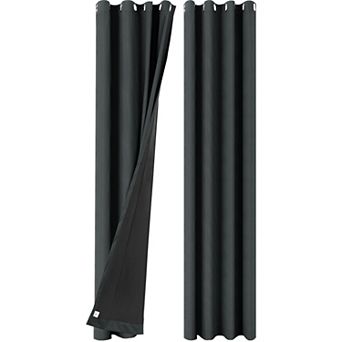 2 Panels Bedroom Waterproof 100% Blackout Curtains 52"x108"