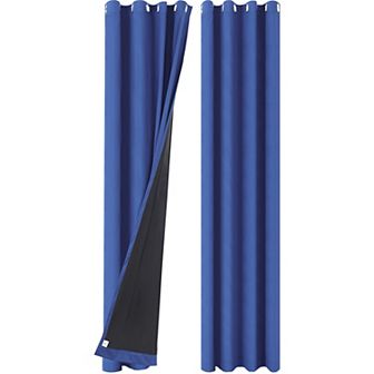 2 Panels Bedroom Waterproof 100% Blackout Curtains 52"x108"