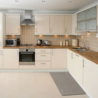 Modern Kitchen Mat Non Skid Cushioned Waterproof Kitchen Mats For Floor 18" X 47" 3pcs